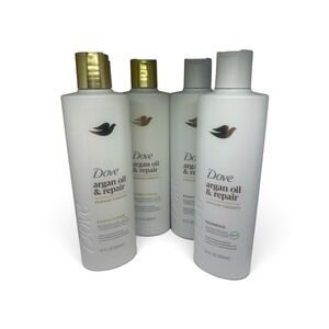 Dove Argan Oil + Repair 12 fl. oz. 2 Shampoo & 2 Conditioner New
